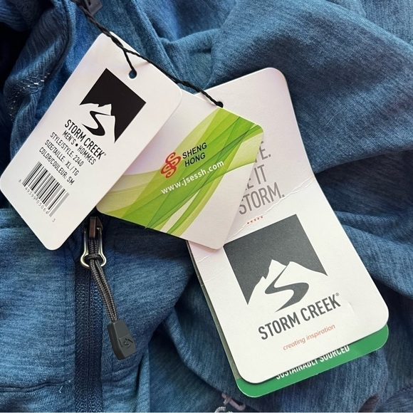 Yellowstone National Park 1/4 Zip Pullover Jacket Sueded Jersey Blue Size XL NWT - Picture 5 of 10